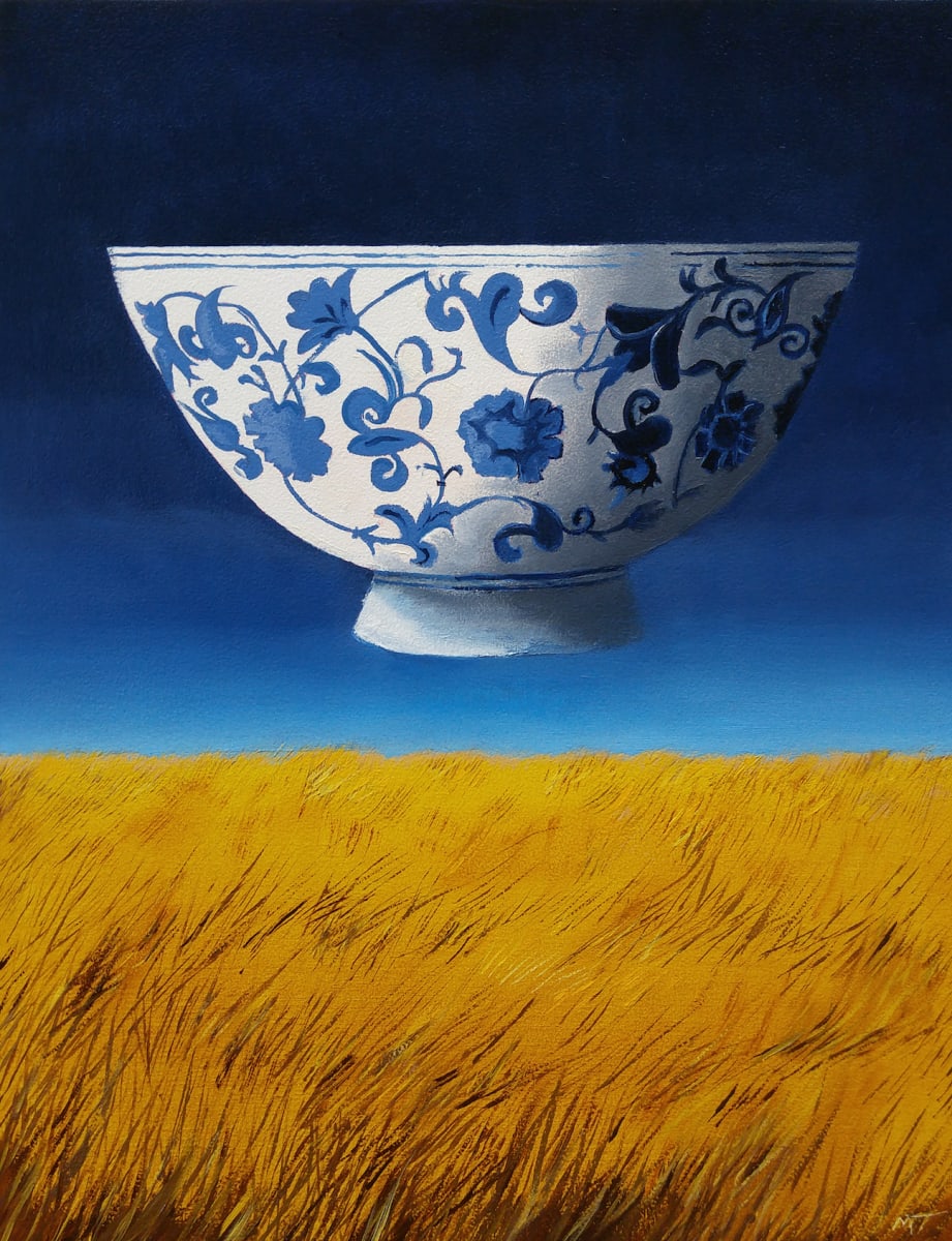 Bowl with Wheat 2 by Mona Turner, Image 1.