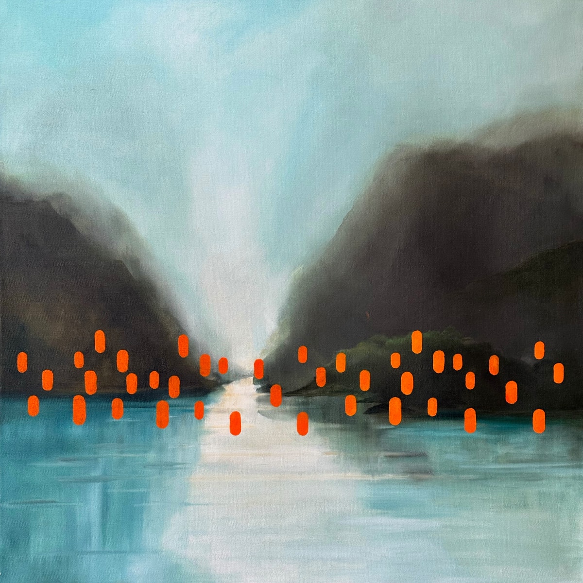 Lac et deux montagnes I by Mona Turner, Image 1.