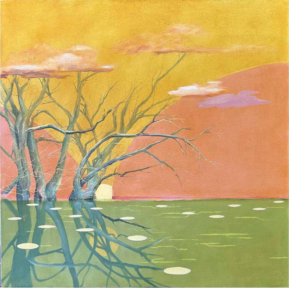 Lac et deux montagnes V by Mona Turner 