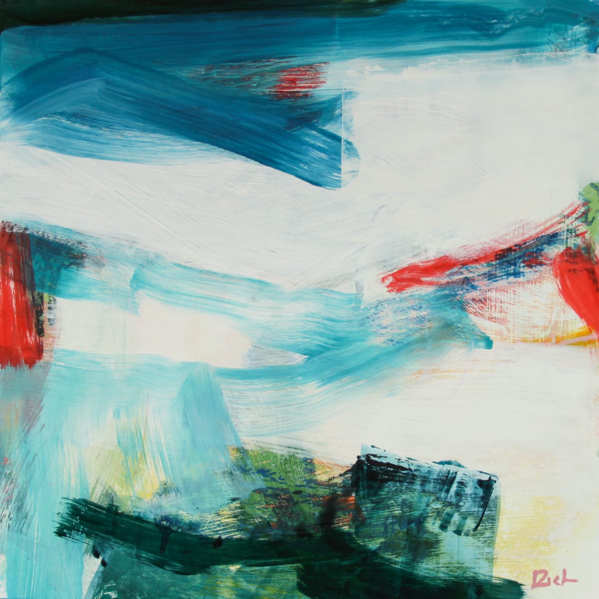All Blues by Michael Rich  Image: All Blues, 2022, oil on panel, 14 x 1 4 in