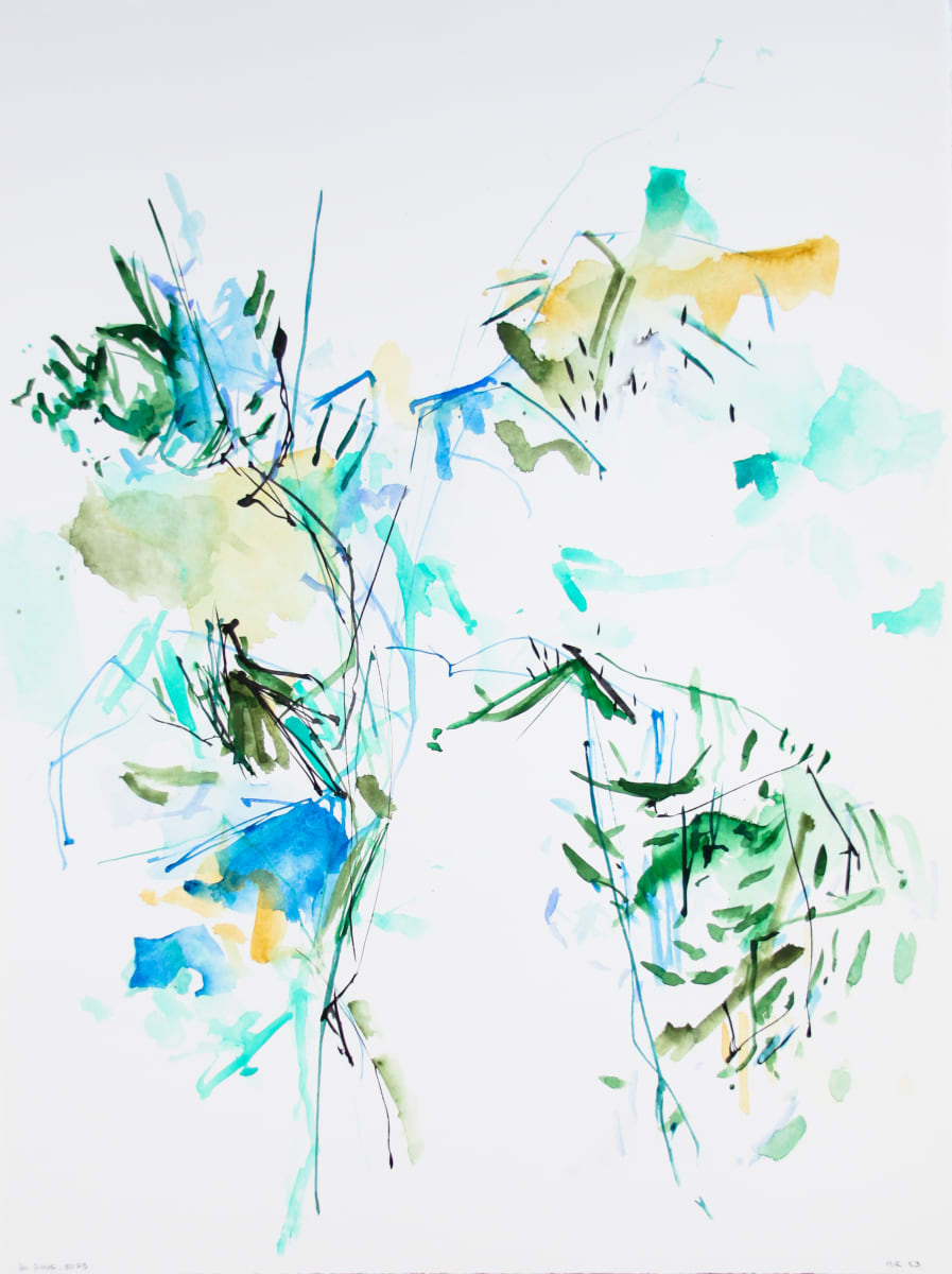 Among the Olives by Michael Rich  Image: Among the Olives, 2023, watercolor on paper, 30 x 22 in
