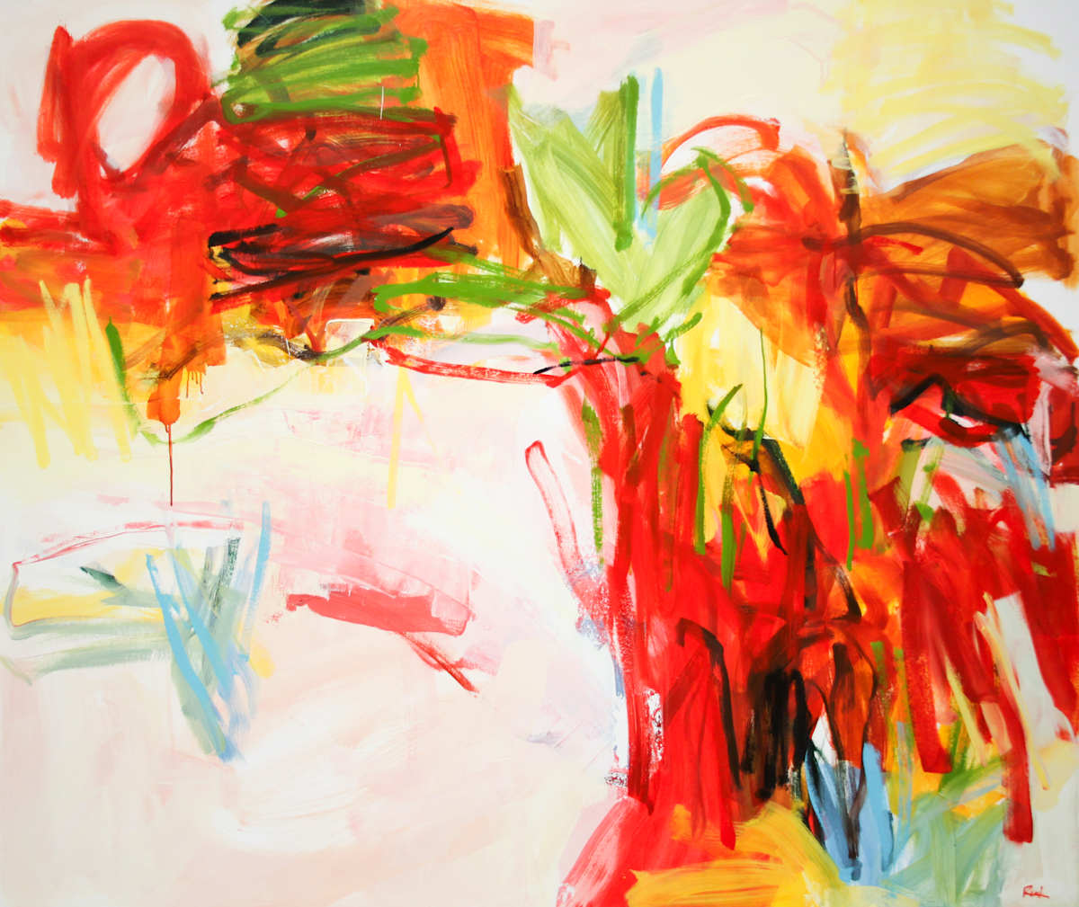 Autumn Leaves by Michael Rich  Image: Autumn Leaves, 2024, oil, on canvas, 50 x 59 in