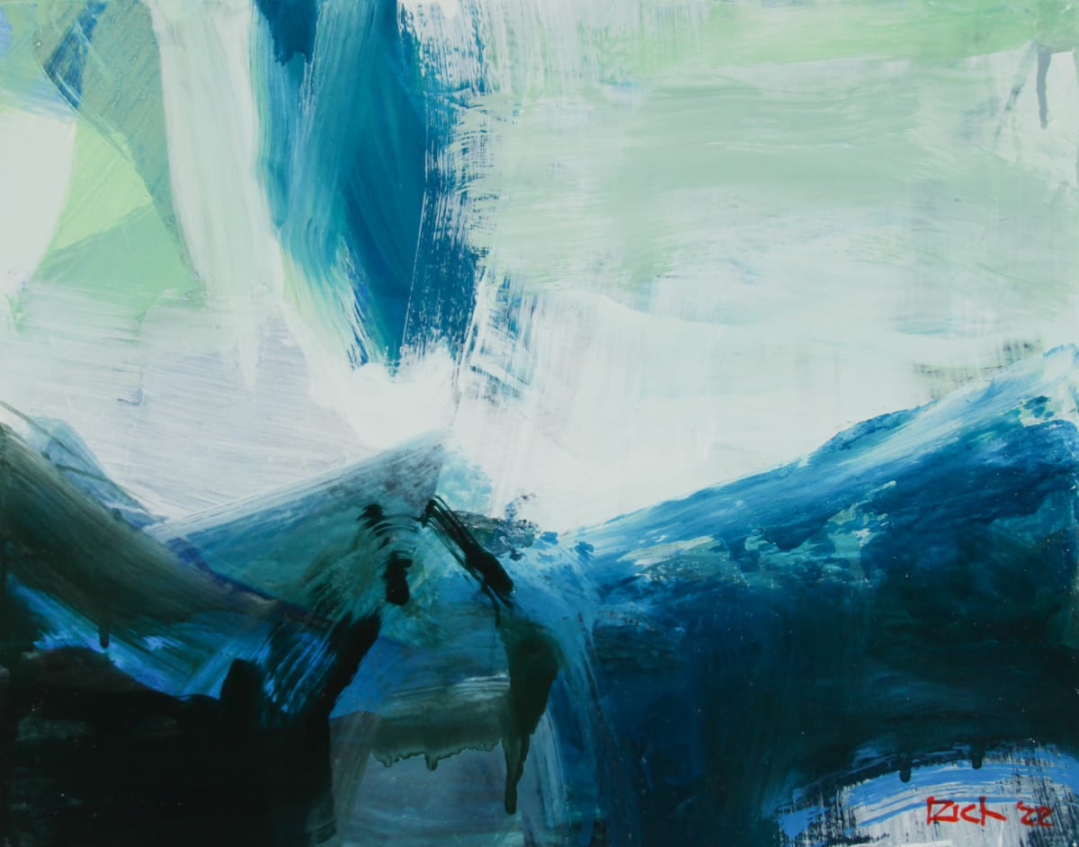 Blue Trough by Michael Rich  Image: Blue Trough, 2022, oil on panel, 11 x 14 in