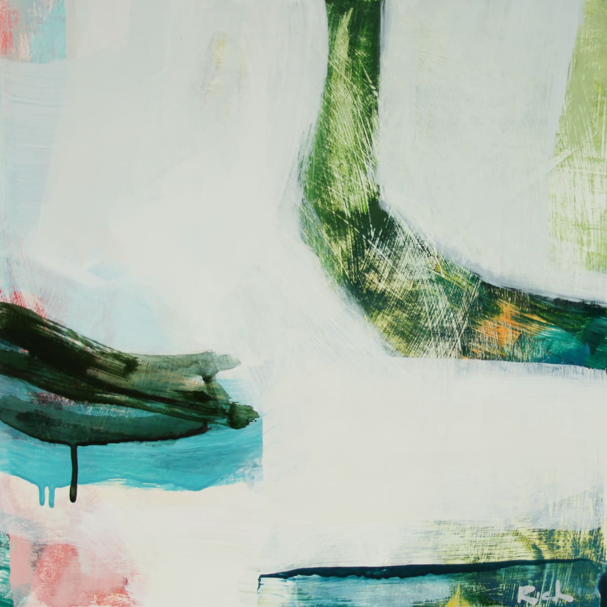 Blue in Green by Michael Rich  Image: Blue in Green, 2022, oil on panel, 14 x 14 in