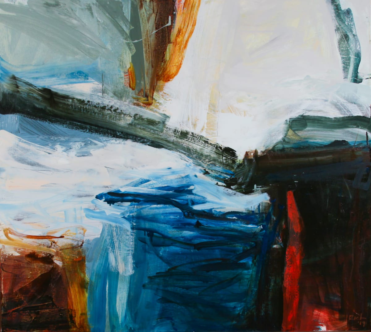 Breach by Michael Rich  Image: Breach, 2019, oil on canvas, 34 x 38 in