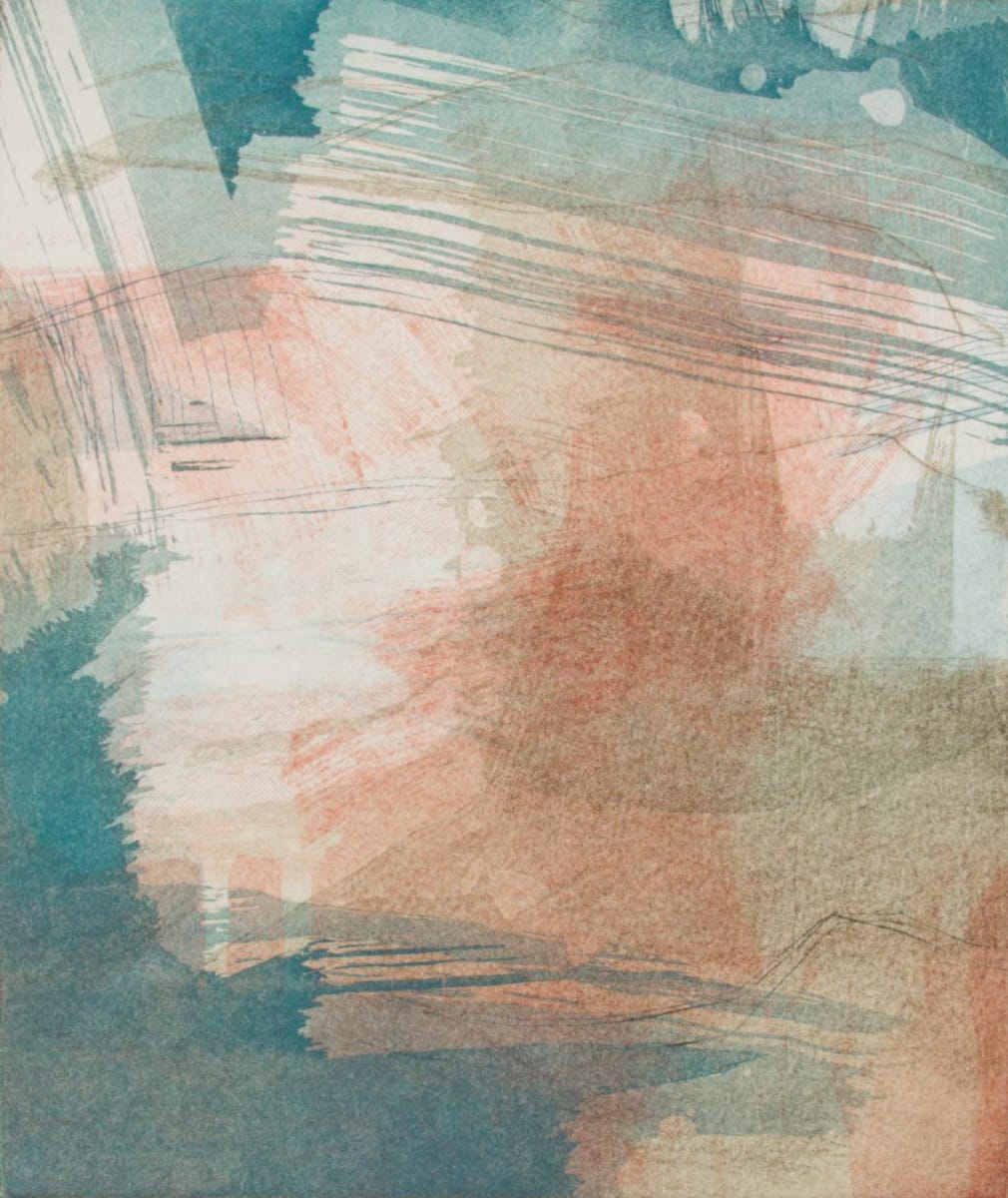 Days and Nights in Spain XIX by Michael Rich  Image: Days and Nights in Spain XIX, 2017, intaglio monoprint, 12 x 10 in