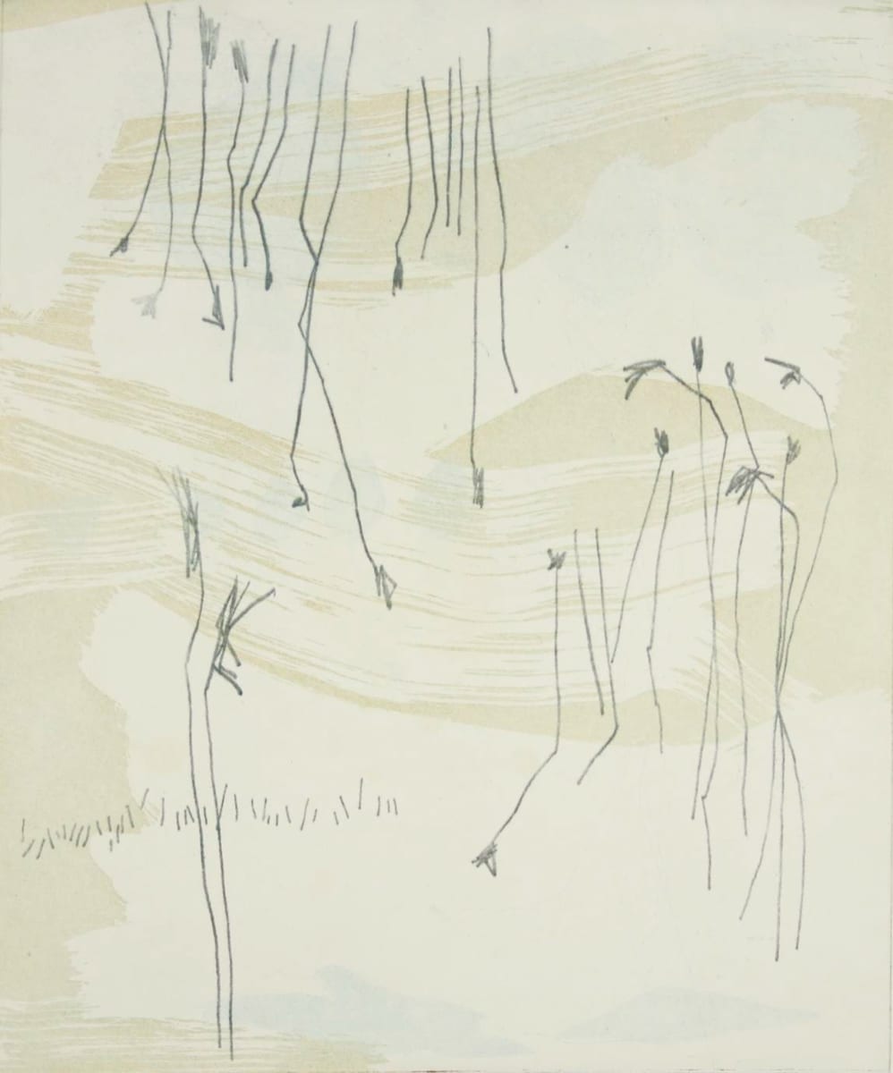 Miro and the Sky XIII by Michael Rich  Image: Miro and the Sky XIII, 2015, intaglio monoprint 12 x 10 in