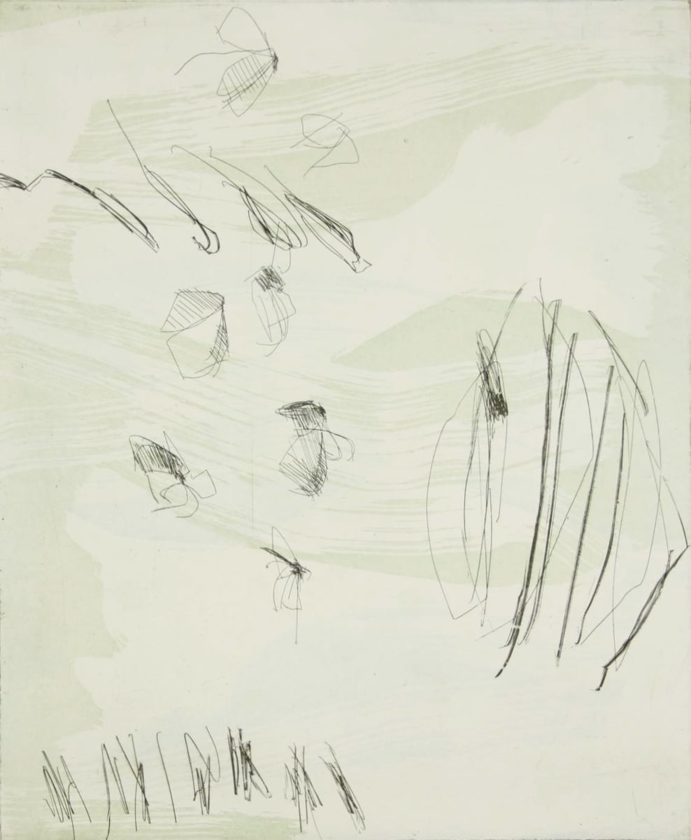 Miro and the Sky XI by Michael Rich  Image: Miro and the Sky XI, 2015, intaglio monoprint 12 x 10 in
