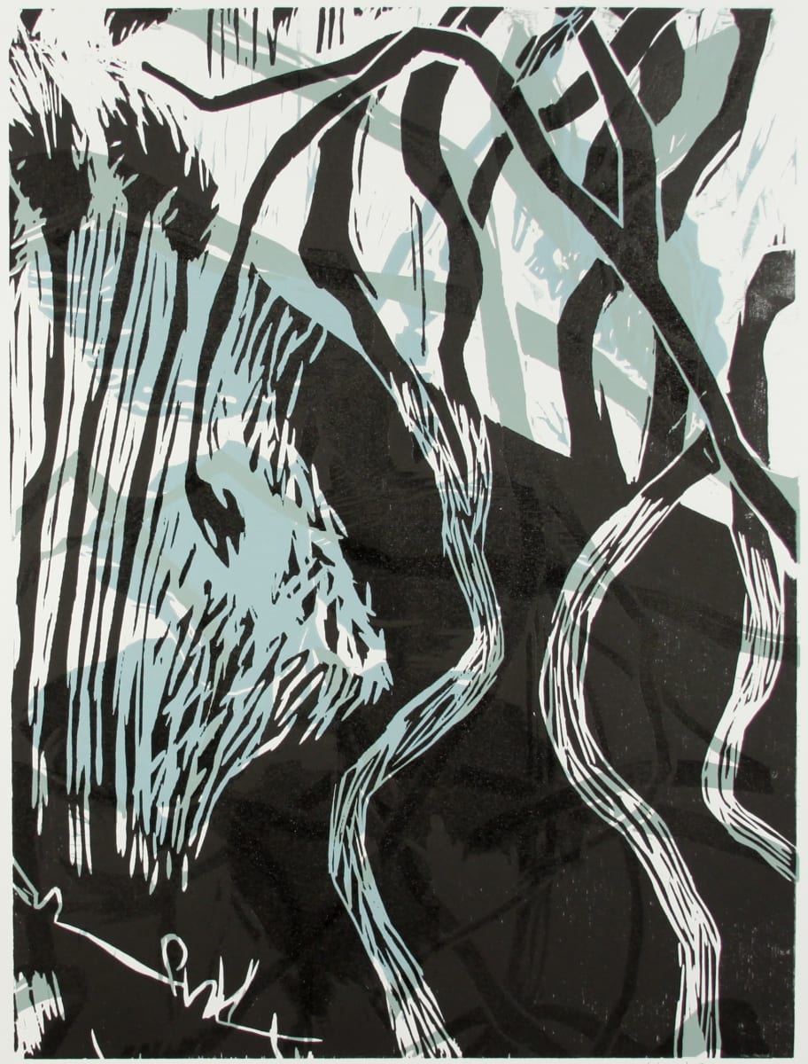 Night Garden III by Michael Rich  Image: Night Garden III, 2020, woodcut, 24 x 18 in