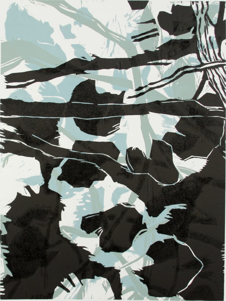 Night Garden IV by Michael Rich  Image: Night Garden IV, 2020, woodcut, 24 x 18 in