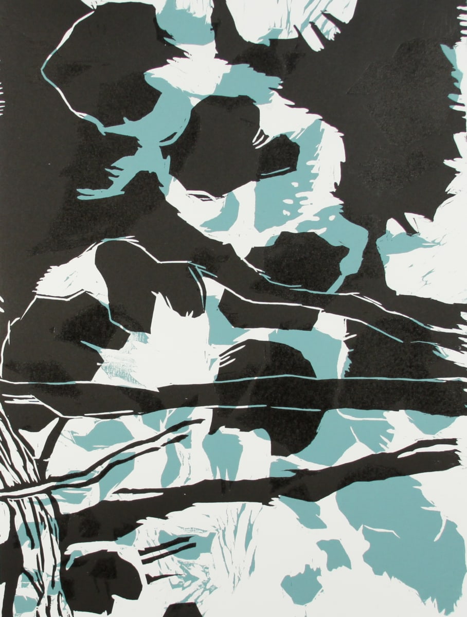 Night Garden VII by Michael Rich  Image: Night Garden VII, 2020, woodcut, 24 x 18 in