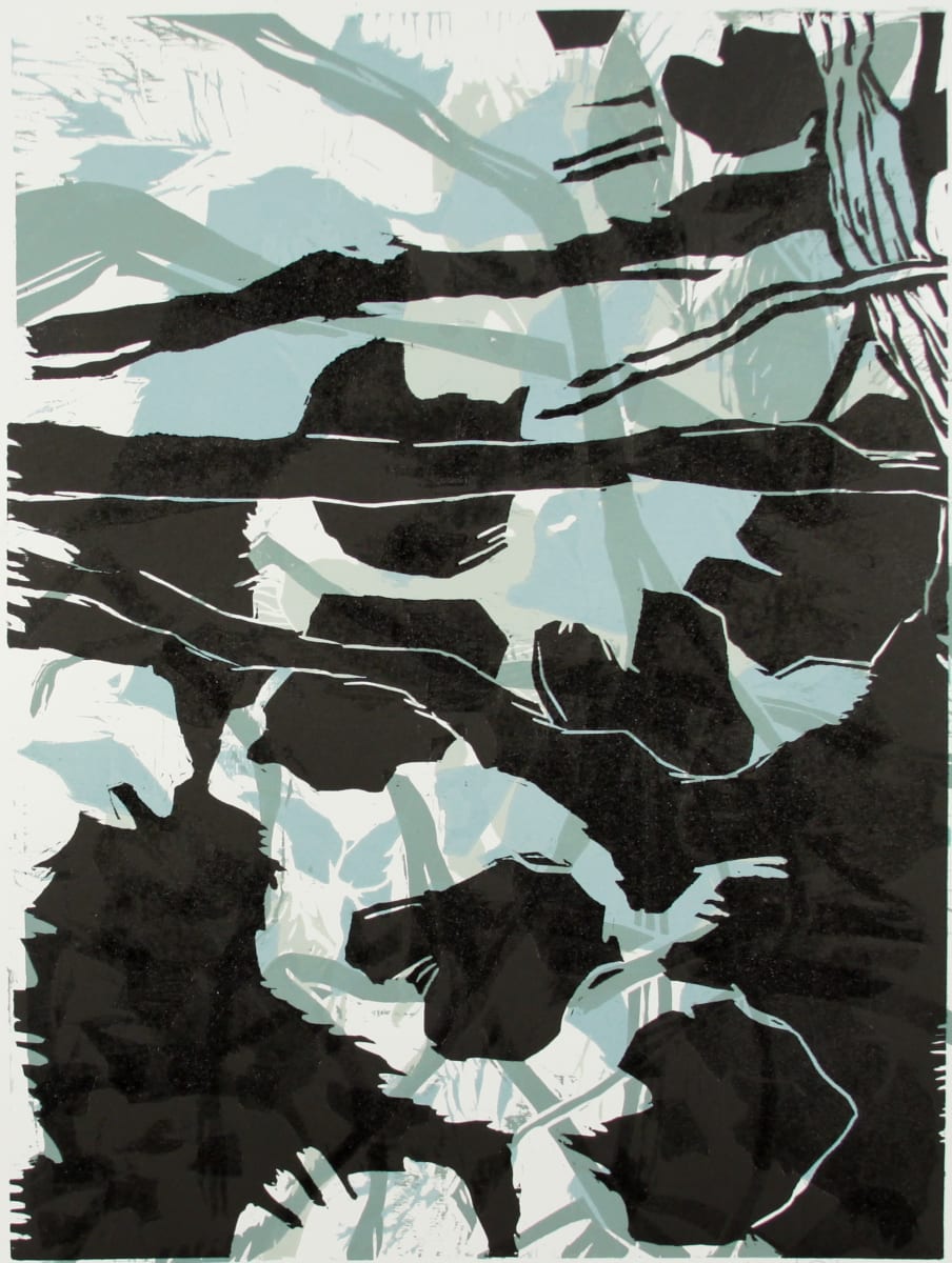 Night Garden V by Michael Rich  Image: Night Garden V, 2020, woodcut, 24 x 18 in