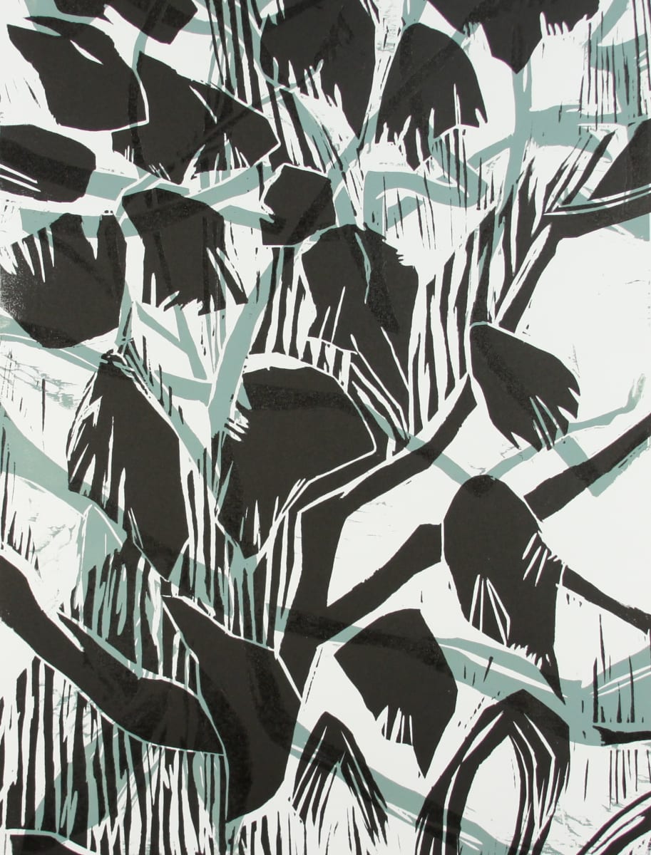 Night Garden XII by Michael Rich  Image: Night Garden XII, 2020, woodcut, 24 x 18 in