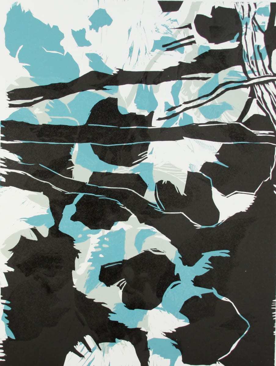 Night Garden XI by Michael Rich  Image: Night Garden XI, 2020, woodcut, 24 x 18 in
