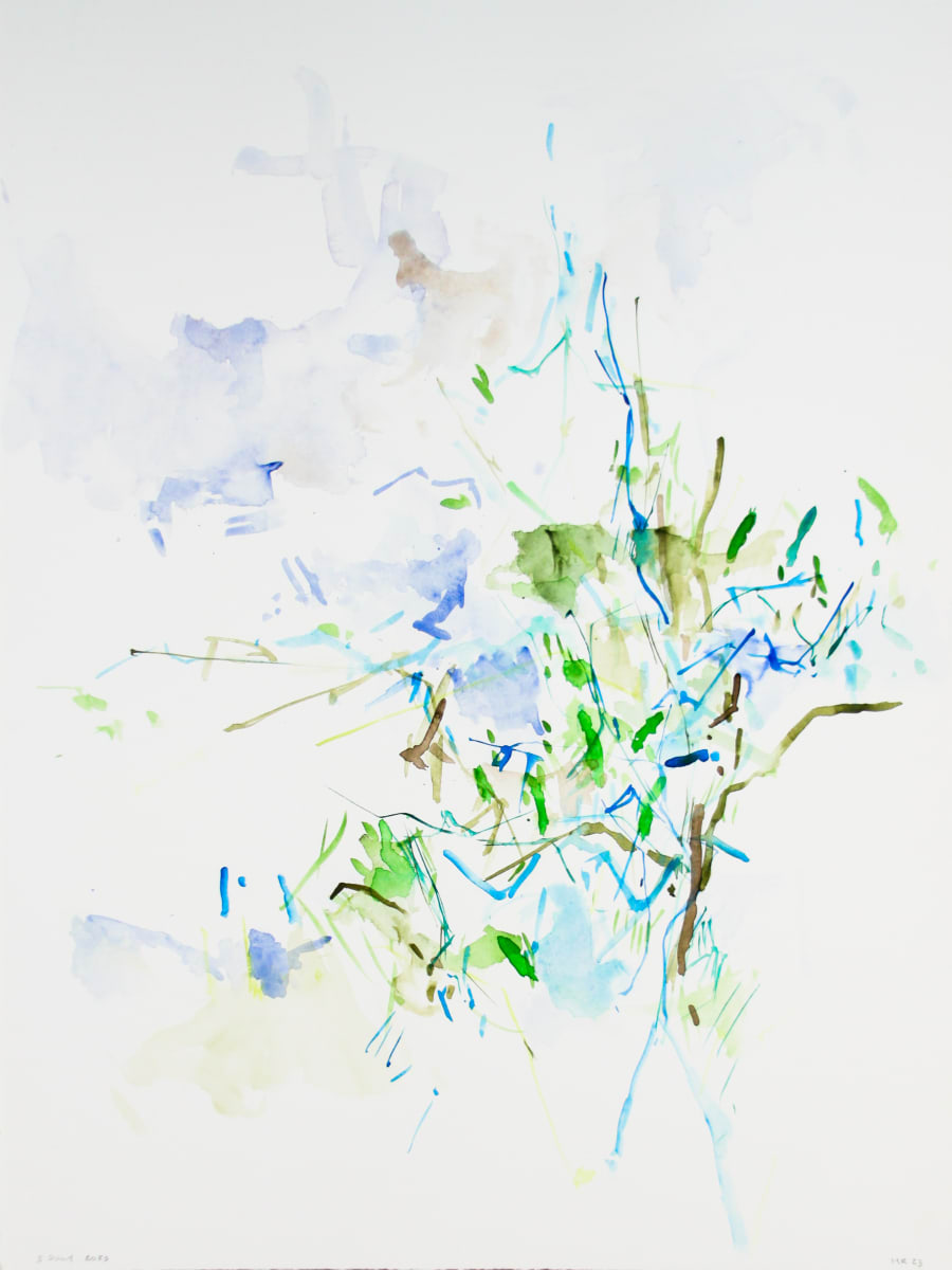 Olive, Distant Hills by Michael Rich  Image: Olive, Distant Hills, 2023, watercolor on Arches Paper, 30 x 22 "