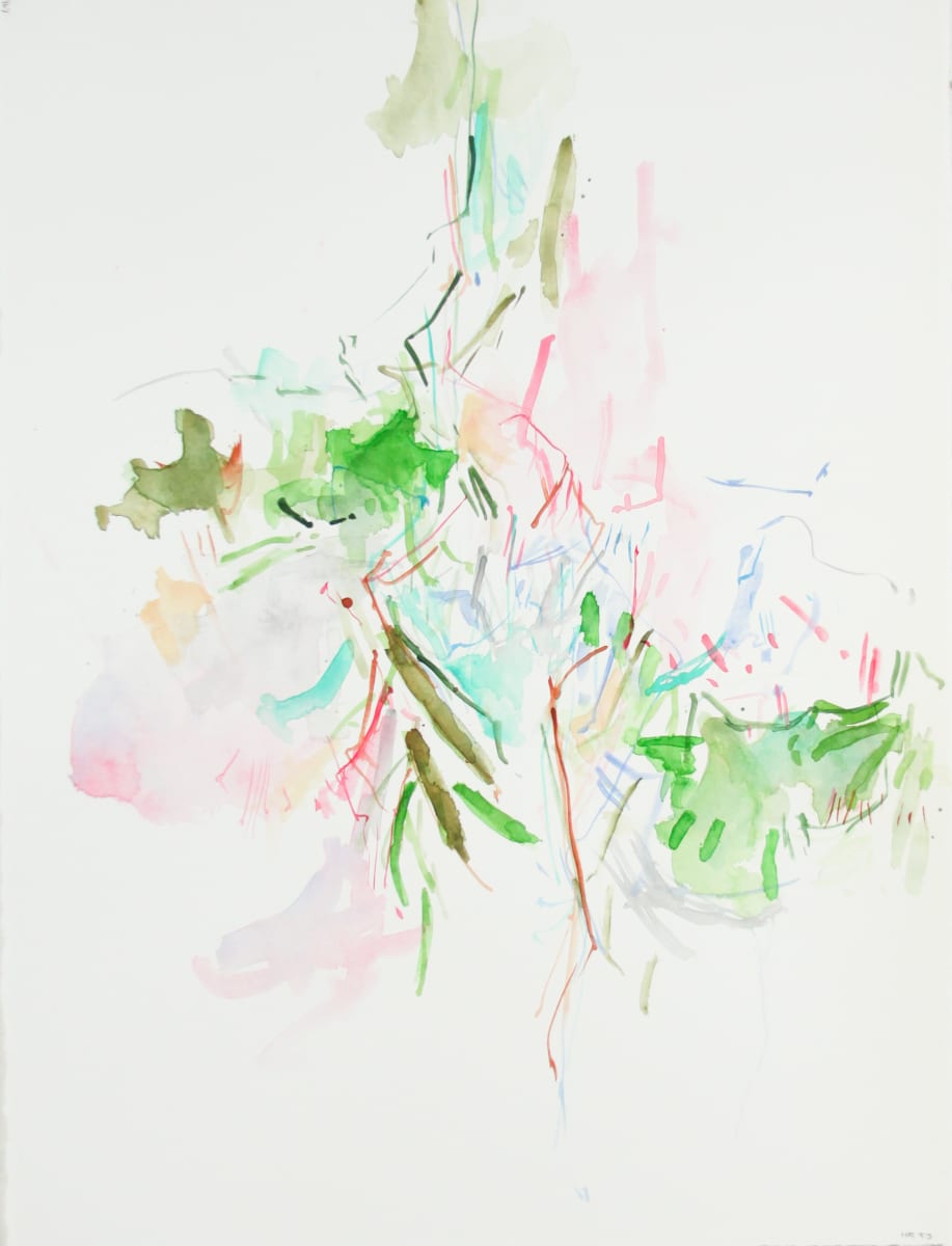 Pink Olive by Michael Rich  Image: Pink Olive, 2023, watercolor on Arches paper, 30 x22 in