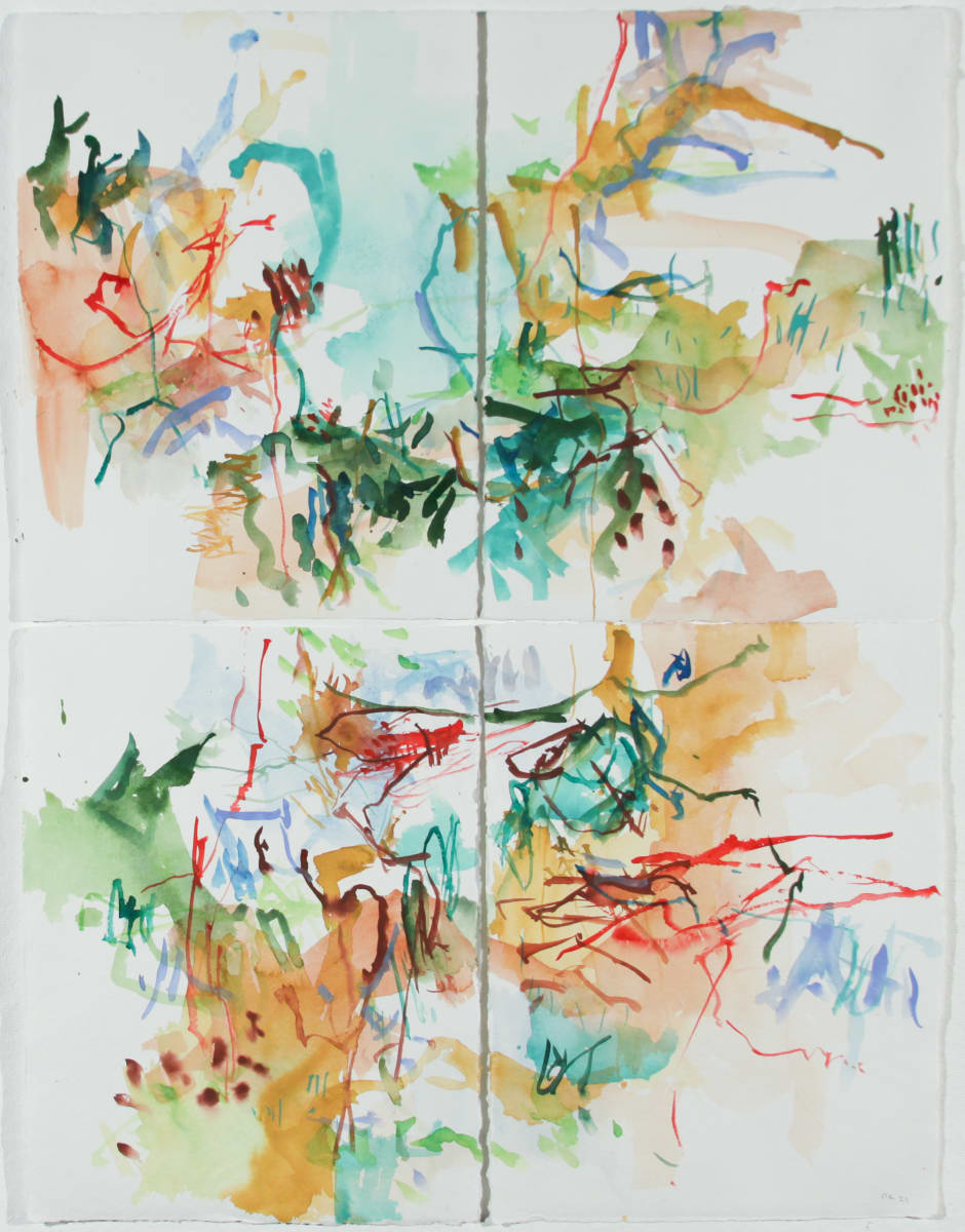 Pond Life by Michael Rich  Image: Pond Life, 2021, watercolor on paper, 31 x 24 in