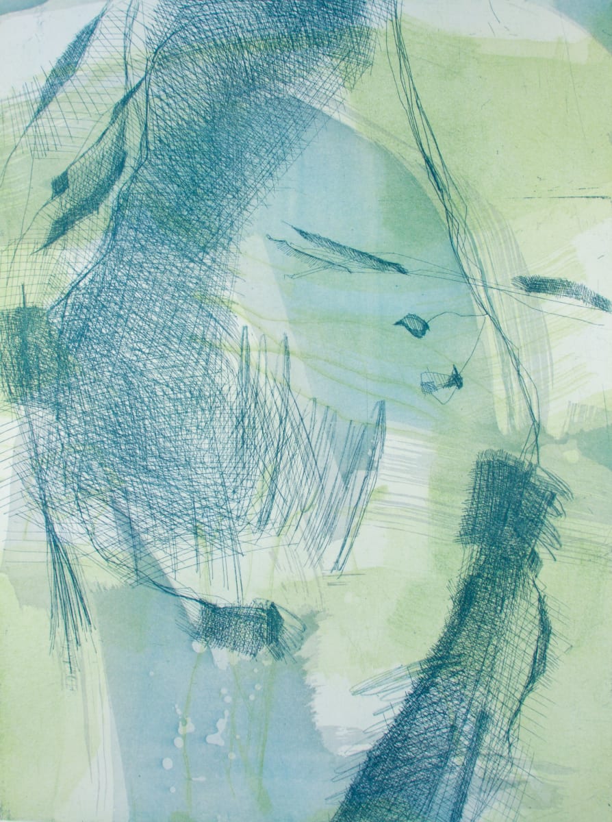 Sketches from Venice XV by Michael Rich  Image: Sketches from Venice XV, 2016, intaglio monoprint, 24 x 18 in