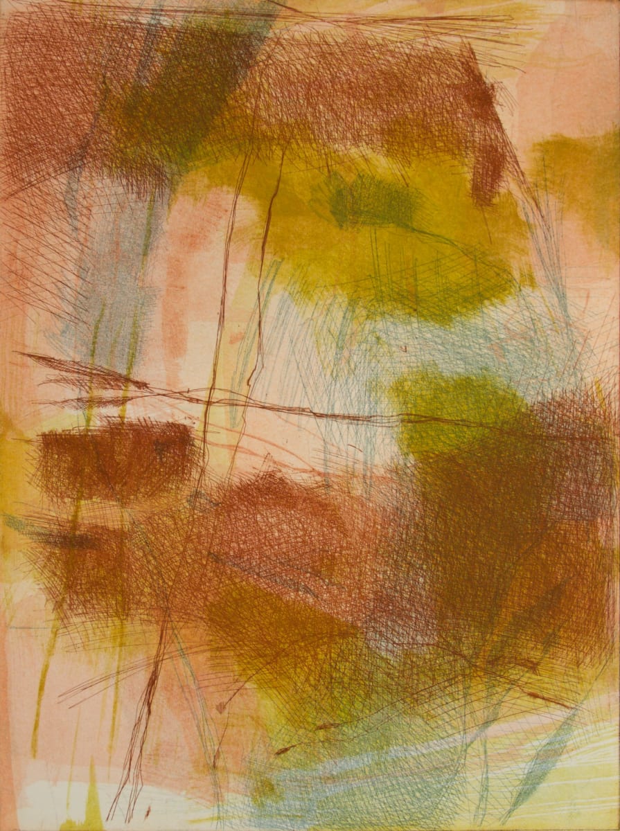 Sketches from Venice V by Michael Rich  Image: Sketches from Venice V, 2016, intaglio monoprint, 24 x 18 in