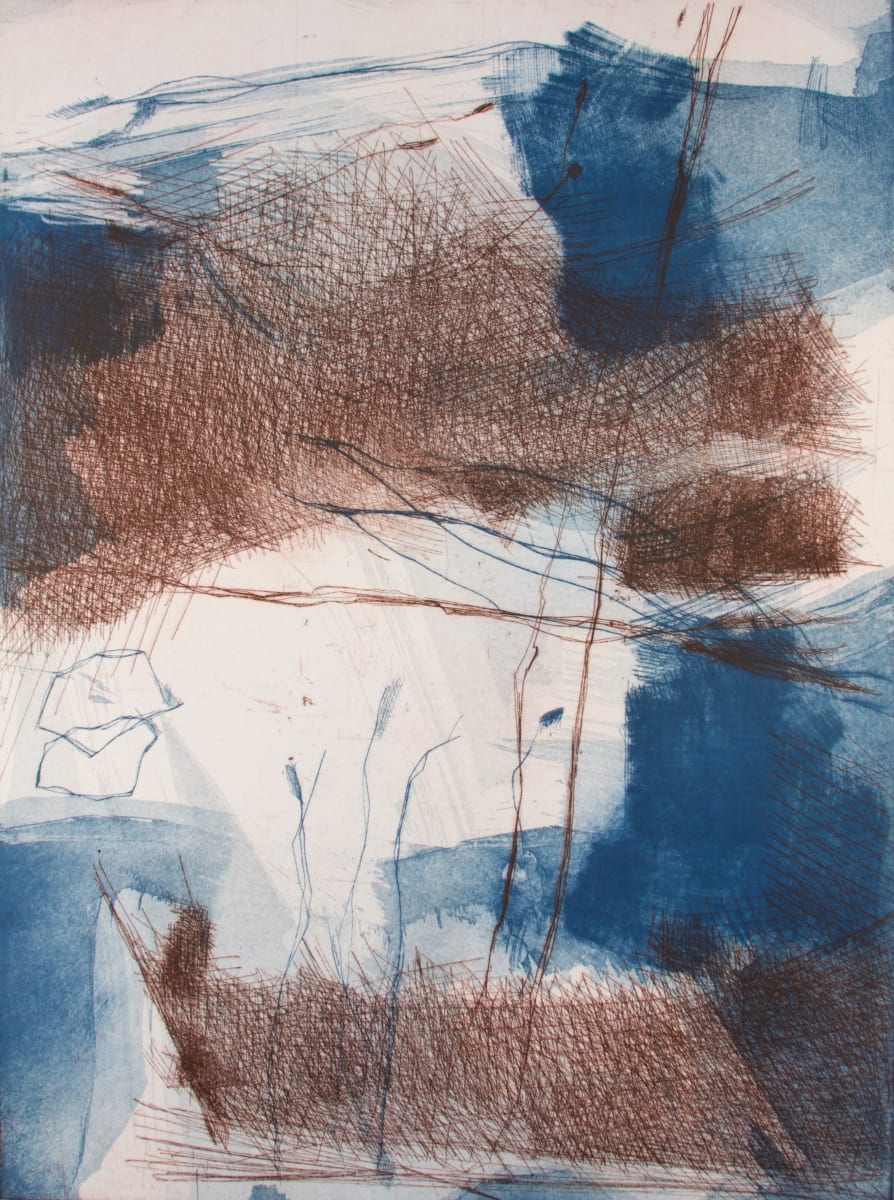 Sketches from Venice XVIII by Michael Rich  Image: Sketches from Venice XVIII, 2016, intaglio monoprint, 24 x 18 in