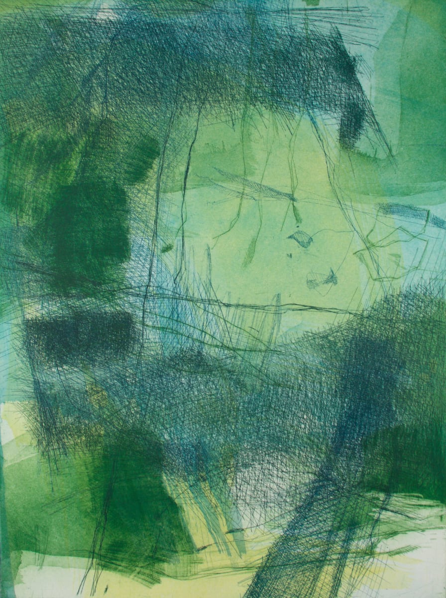 Sketches from Venice XXIII by Michael Rich  Image: Sketches from Venice XIII, 2016, intaglio monoprint, 24 x 18 in