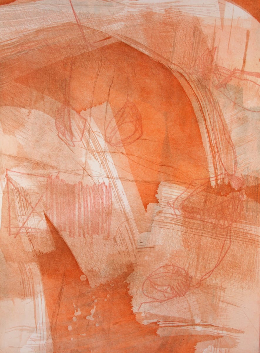 Sketches from Venice XXVII by Michael Rich  Image: Sketches from Venice XXVII, 2016, intaglio monoprint, 24 x 18 in