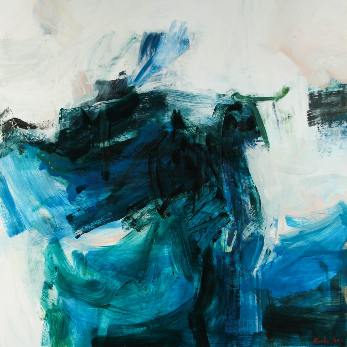 Small Tempest by Michael Rich  Image: Small Tempest, 2022, oil on panel, 36 x 36 in
