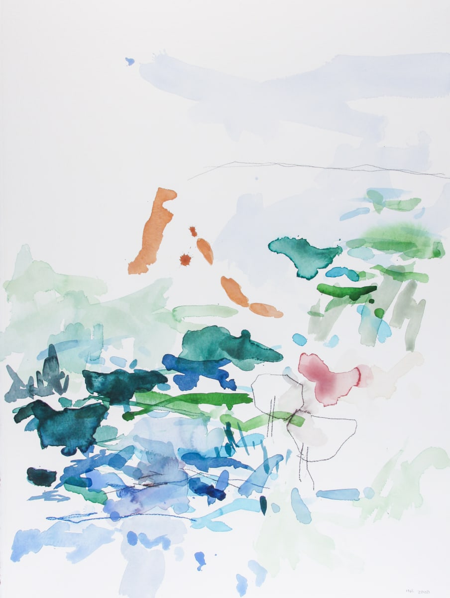 The Pond by Michael Rich  Image: The Pond, 2020, watercolor on paper, 30 x 22 in