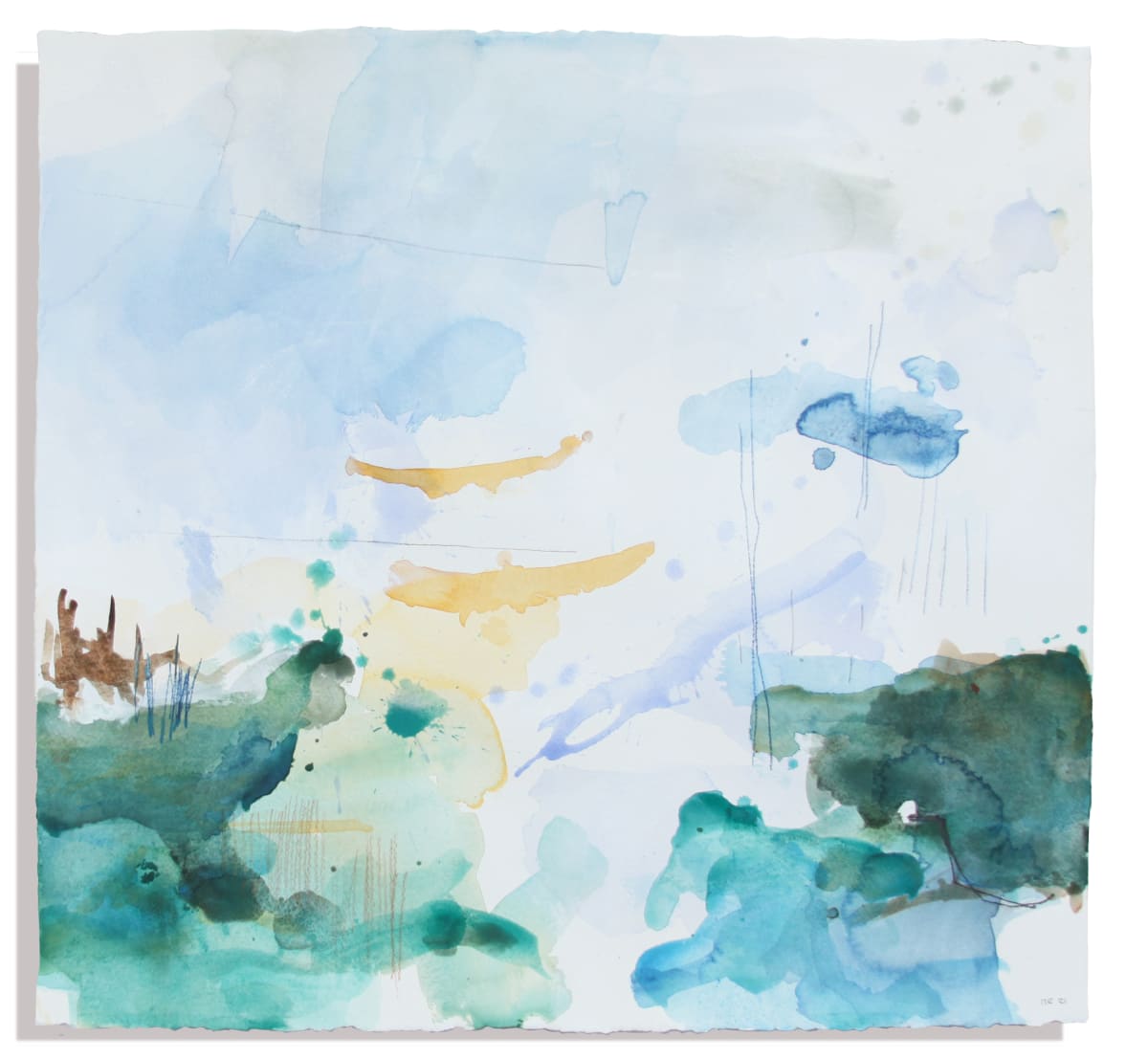 This Green Sea I by Michael Rich  Image: This Green Sea I, 2021, watercolor on paper, 22 x 24 in