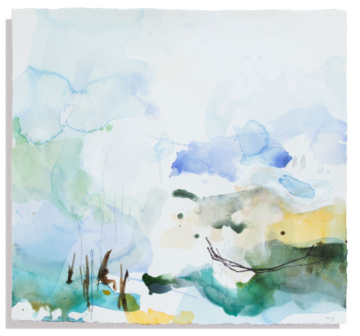 This Green Sea II by Michael Rich  Image: This Green Sea II, 2021, watercolor on paper, 22 x 24 in