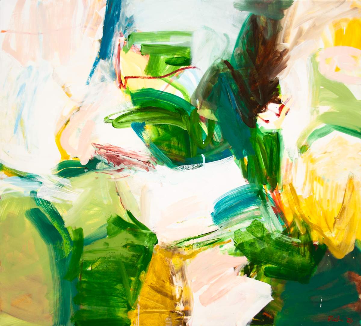 Wild Backyard by Michael Rich  Image: Wild Backyard, 2025, oil on canvas, 40 x 44 in