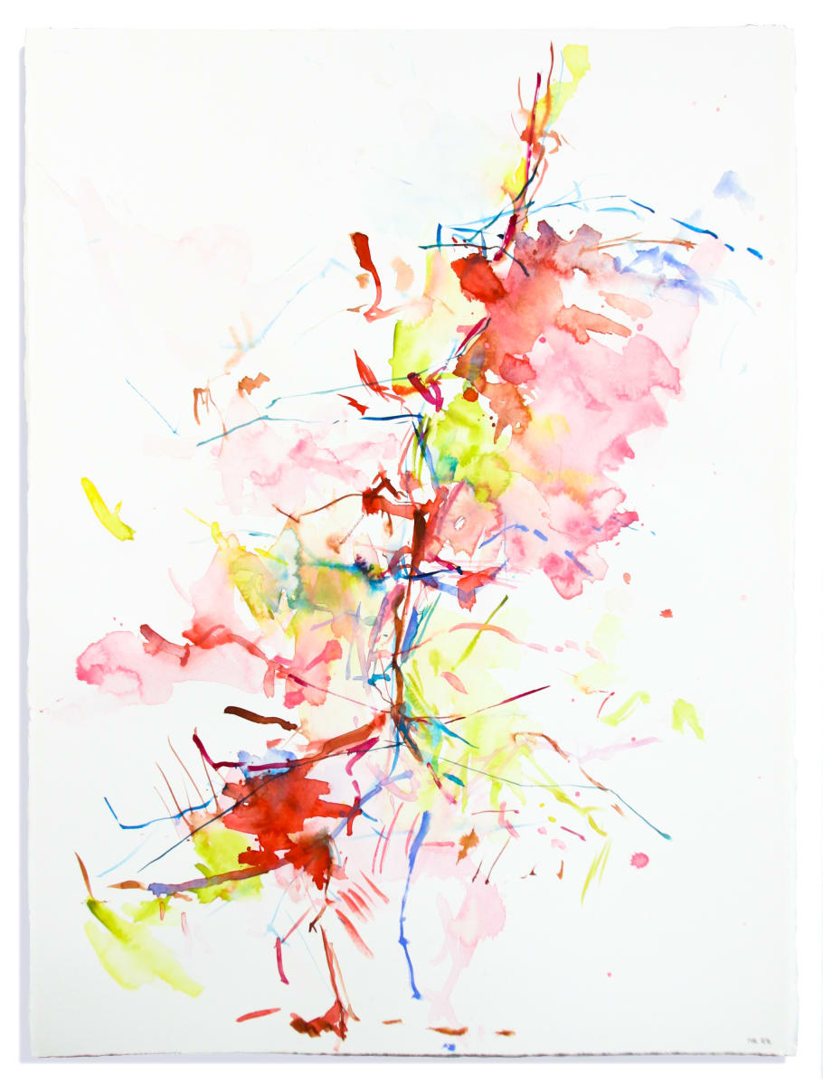 Pink Tree by Michael Rich  Image: Pink Tree, 2021, watercolor, 30 x 22 in