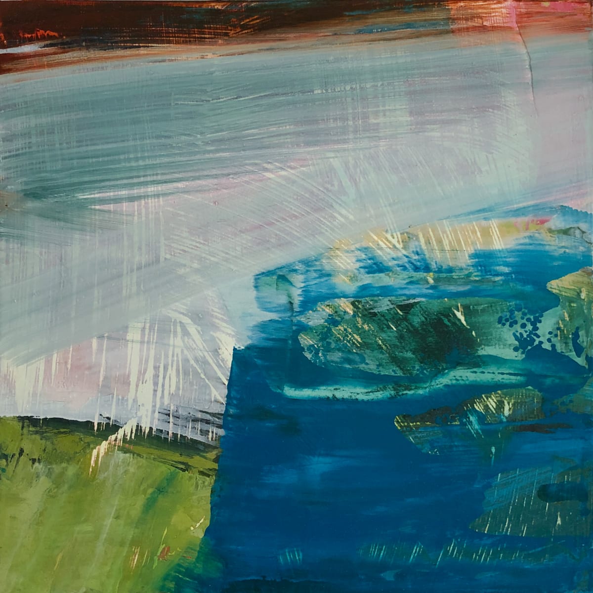 Small Landscape II by Michael Rich  Image: Small Landscape II, 2018, oil on panel, 8 x 8 in