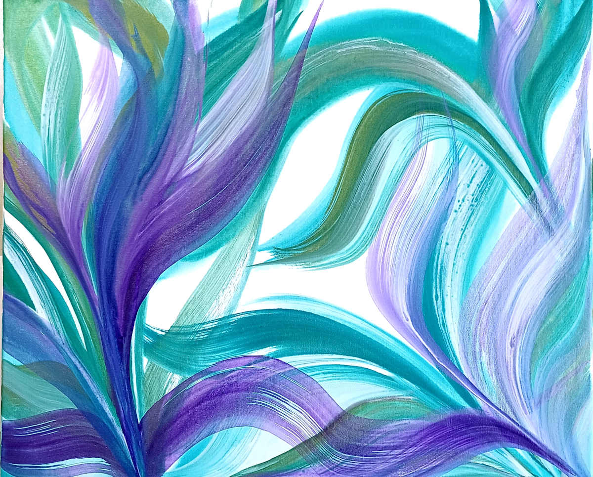 VIOLET TEAL SWAY by Cher-Antoinette 
