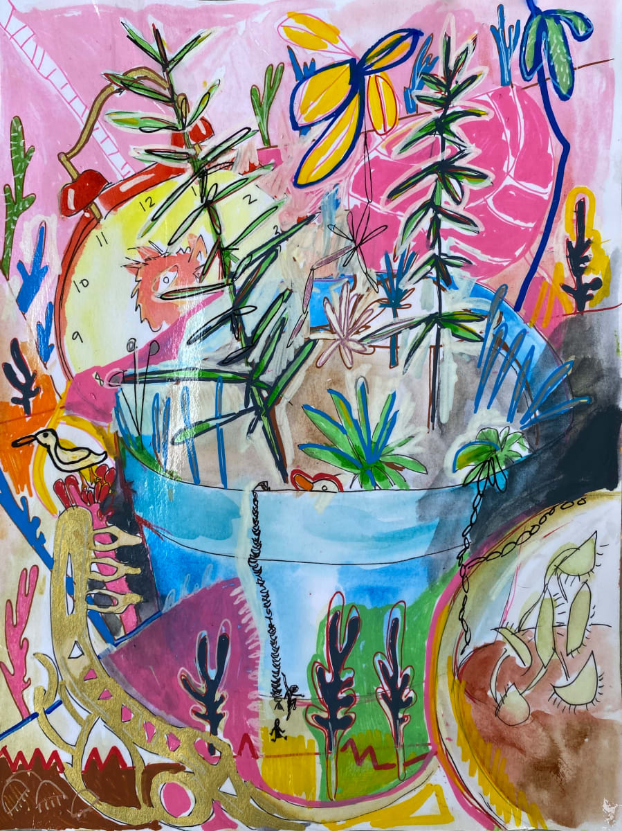 Flower Pot by Christine Bush Roman 