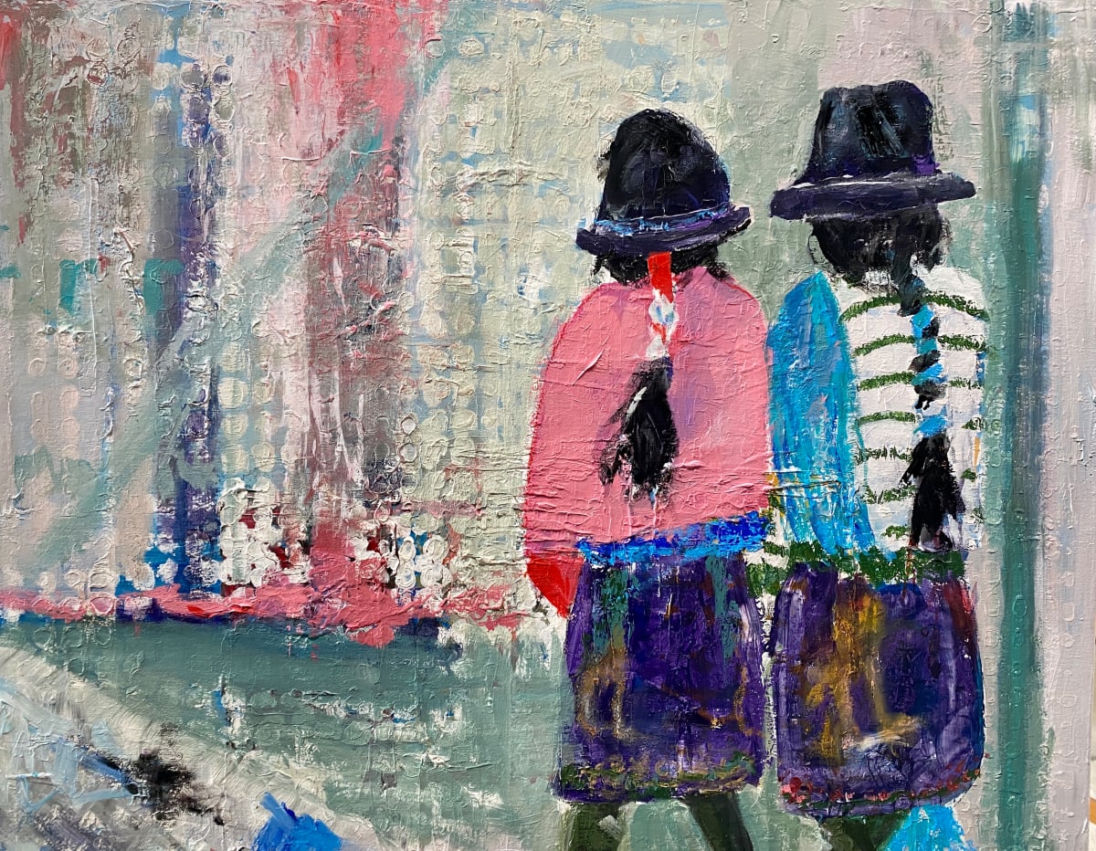 Two Sisters in Nepal by Nancy Junkin 