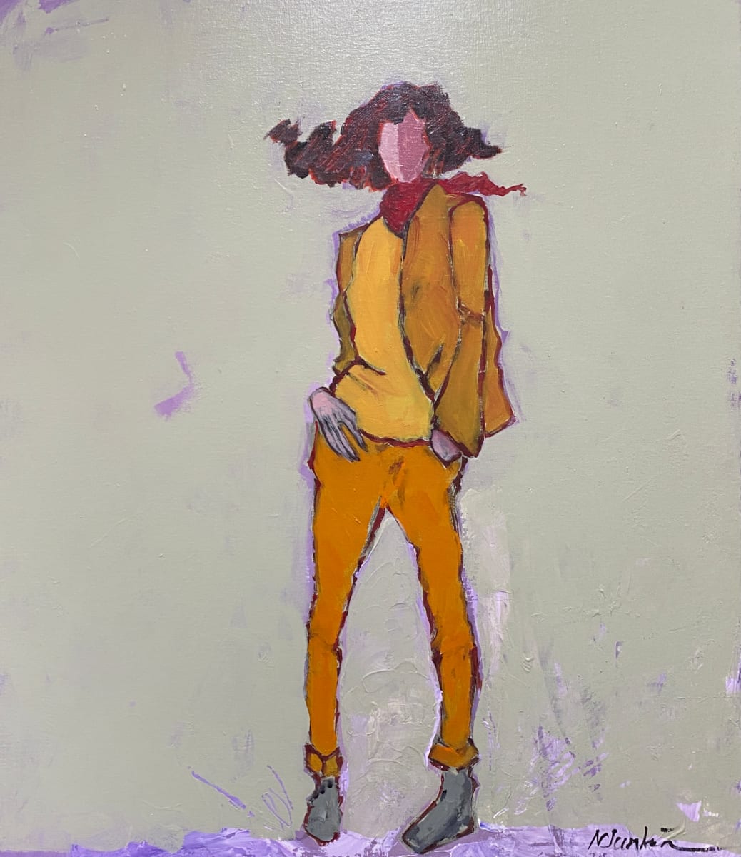 Girl with a Red Scarf 