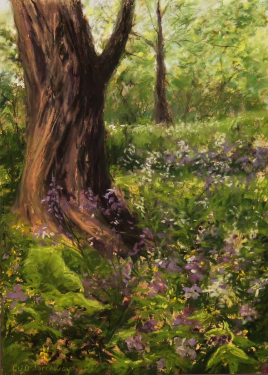 Spring Violet Breezes by Cathy Lorraway Art 