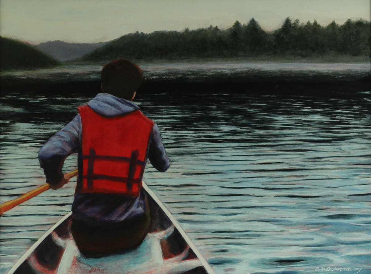 Nicholas in a Canoe 