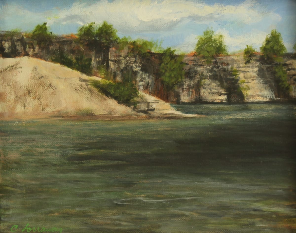 Elora Gorge Plein Air by Cathy Lorraway Art 