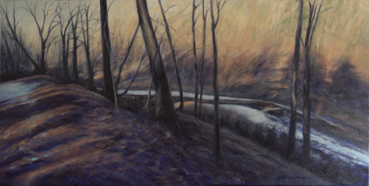 Winter Twilight on the Bruce Trail by Cathy Lorraway Art 