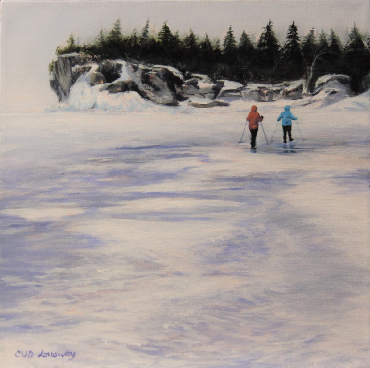 Grotto Winter Walk by Cathy Lorraway Art 