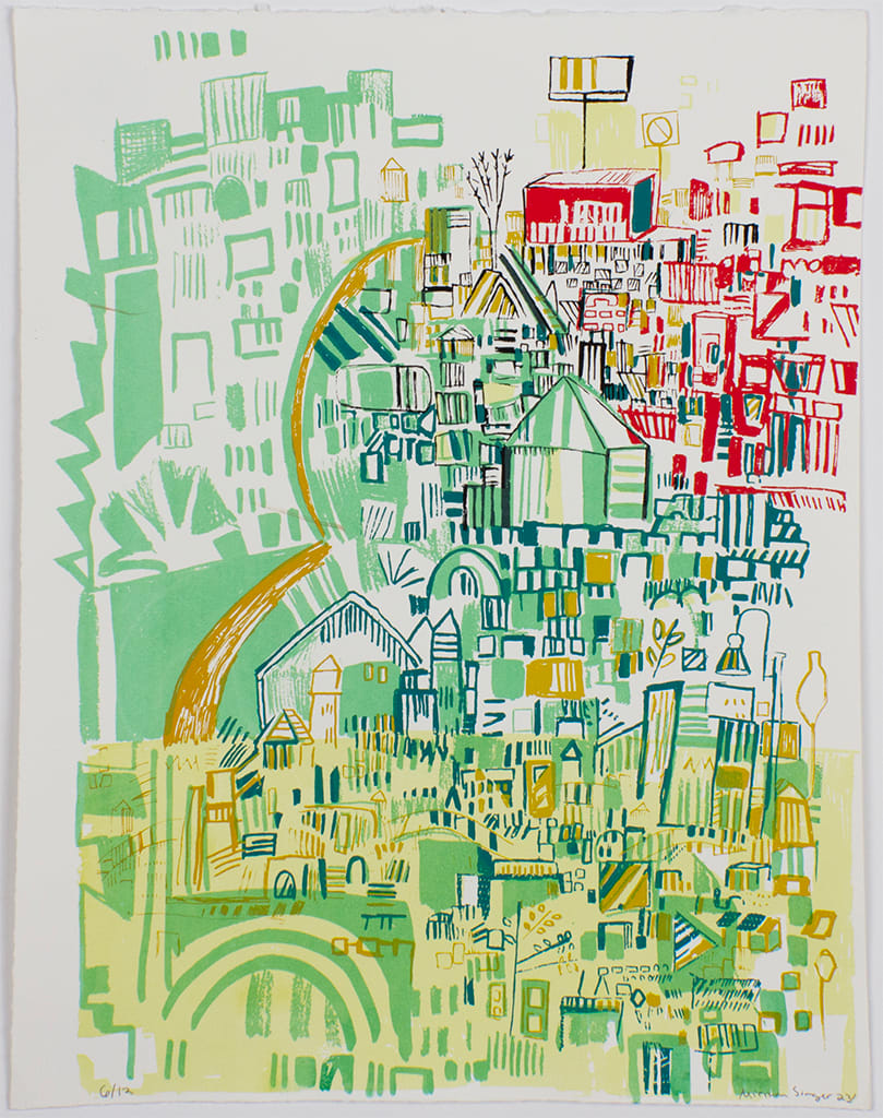 Juniper hill by Miriam Singer  Image: JUNIPER HILL
$250.00
Screenprint, 18”x 14” (limited edition of 12)
