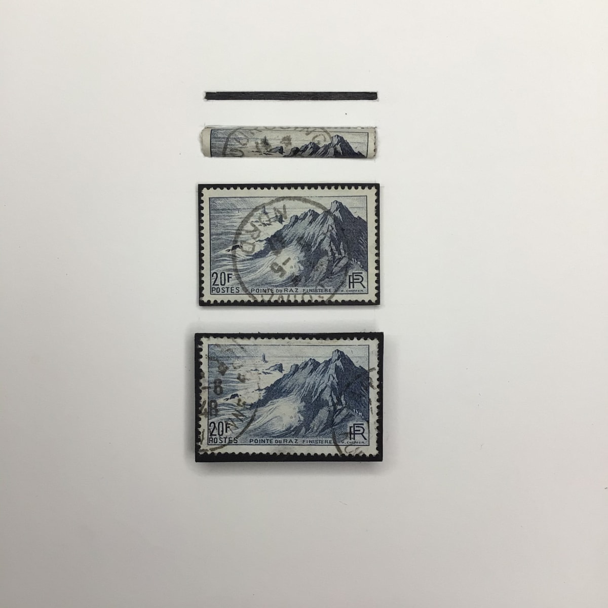 "Two Stamps at Low Tide" 
