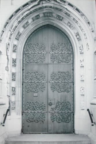 "Riverside Church Door" by HWM Store  Image: Danny Tisdale