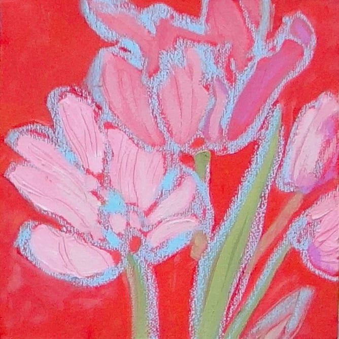 Pink Flowers by Flora Doehler 