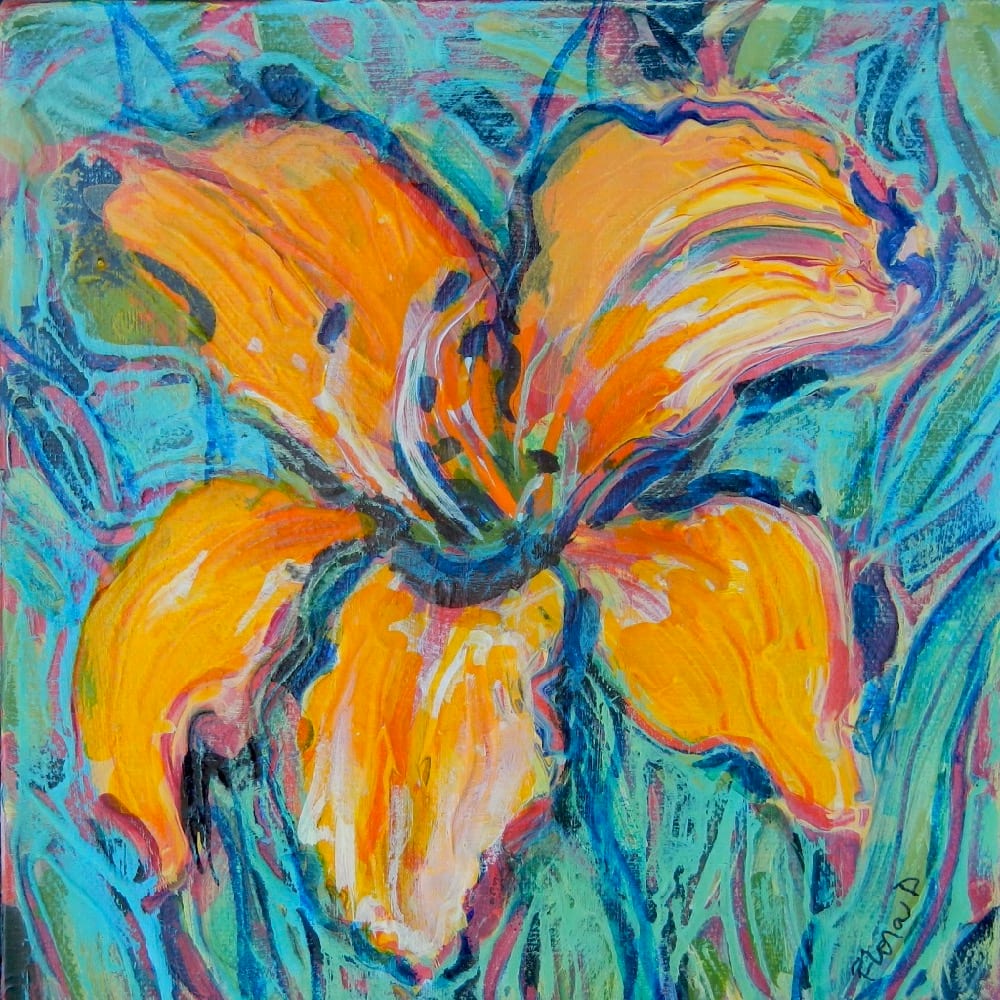 Orange Lily by Flora Doehler 