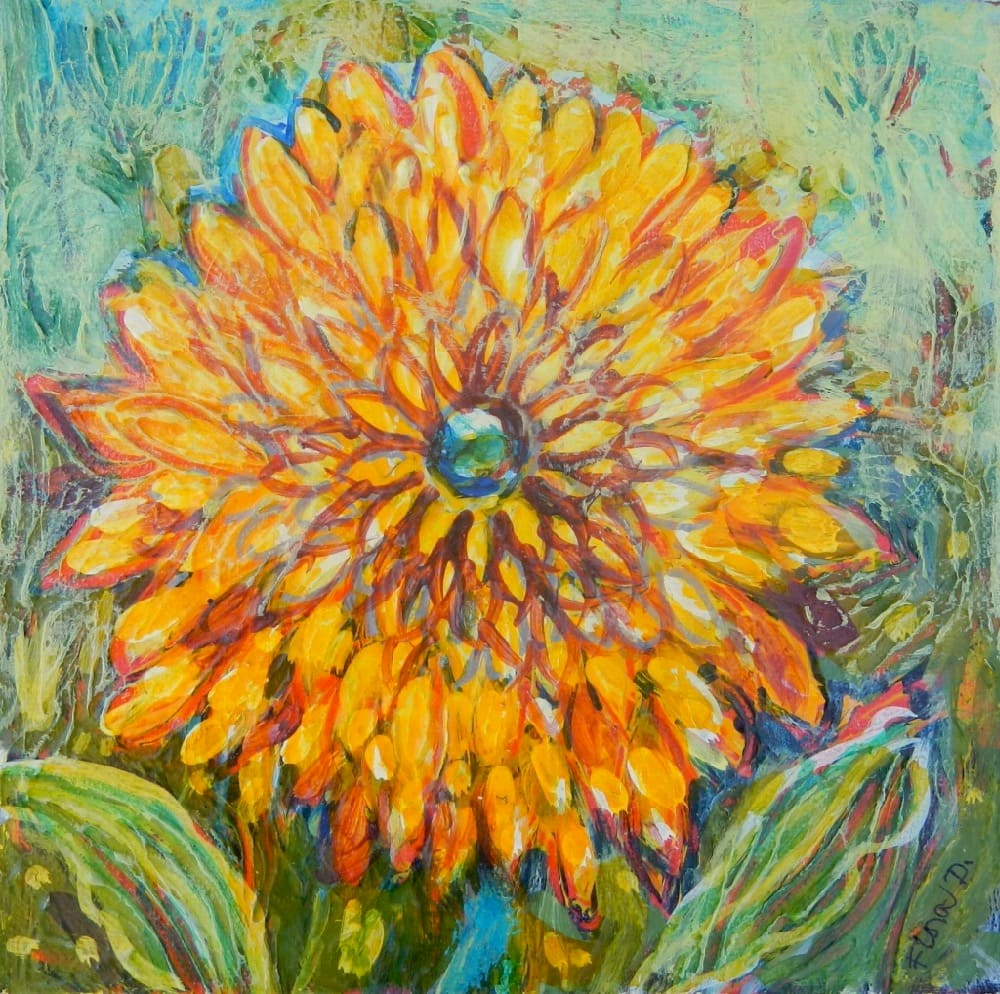 Yellow Flower by Flora Doehler 