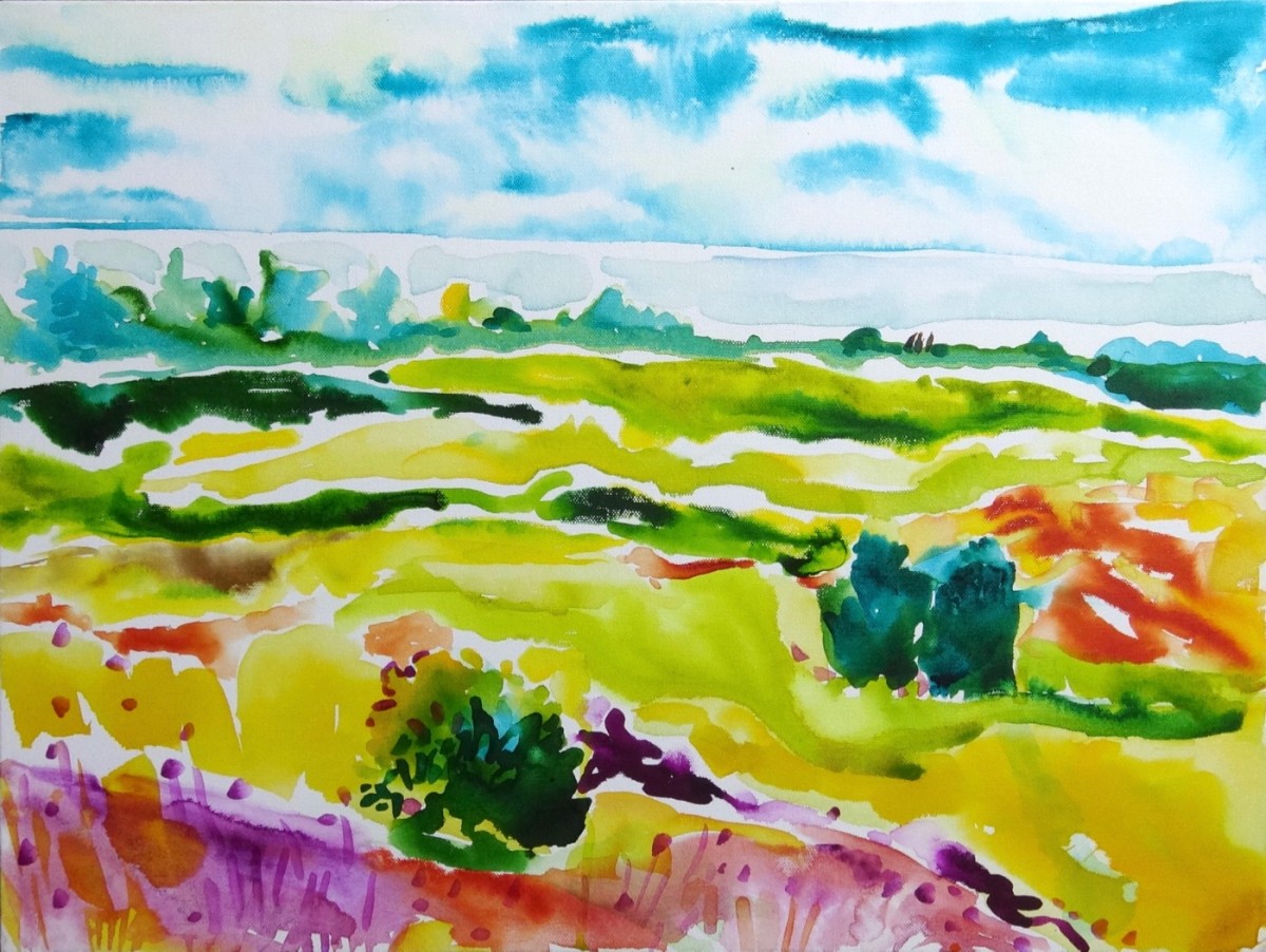 Pond Cove in August by Flora Doehler 