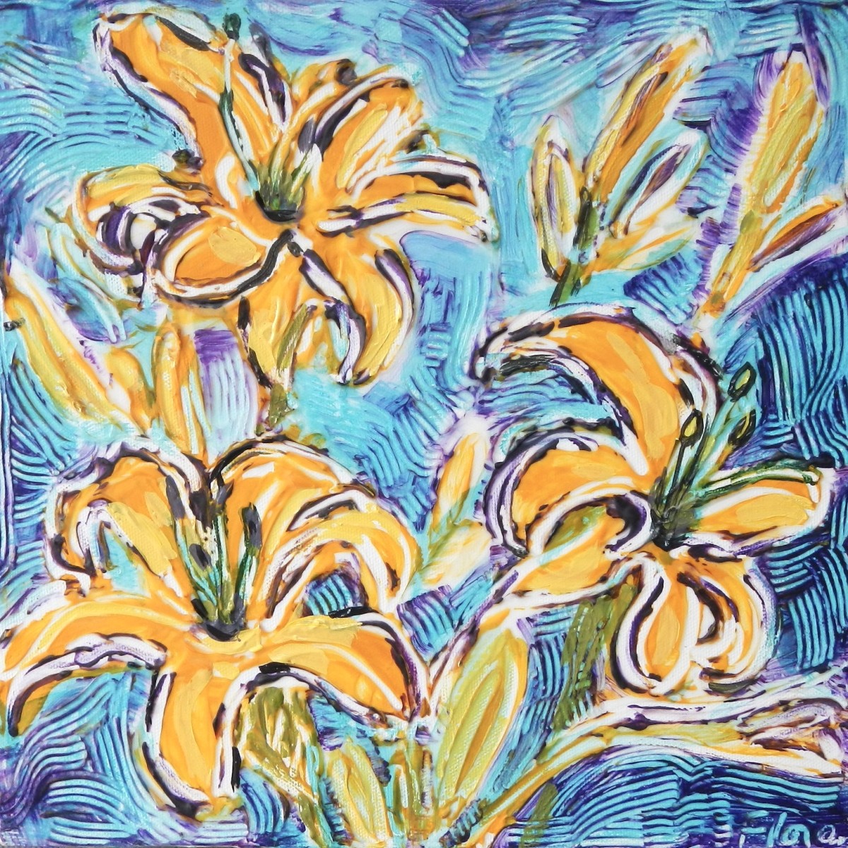 The Happy Lilies by Flora Doehler 